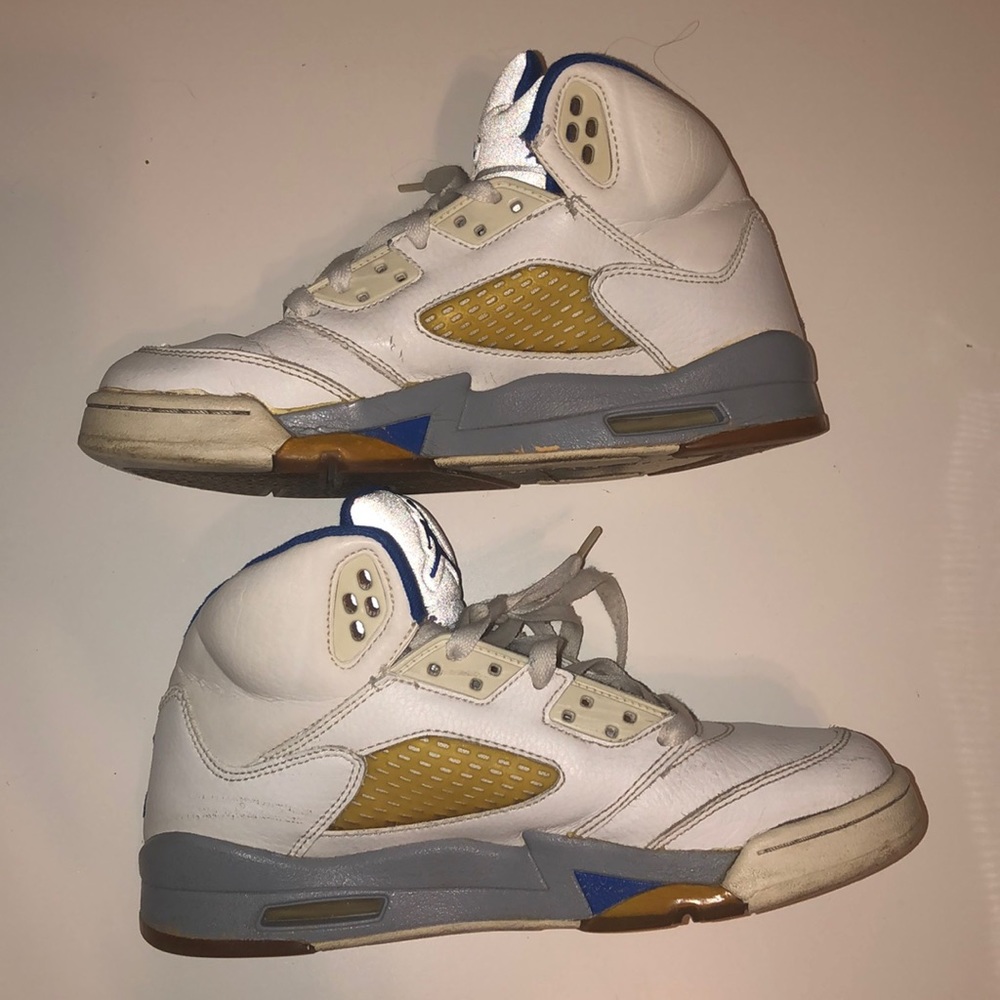 Air Jordan 5 White & SportBlue